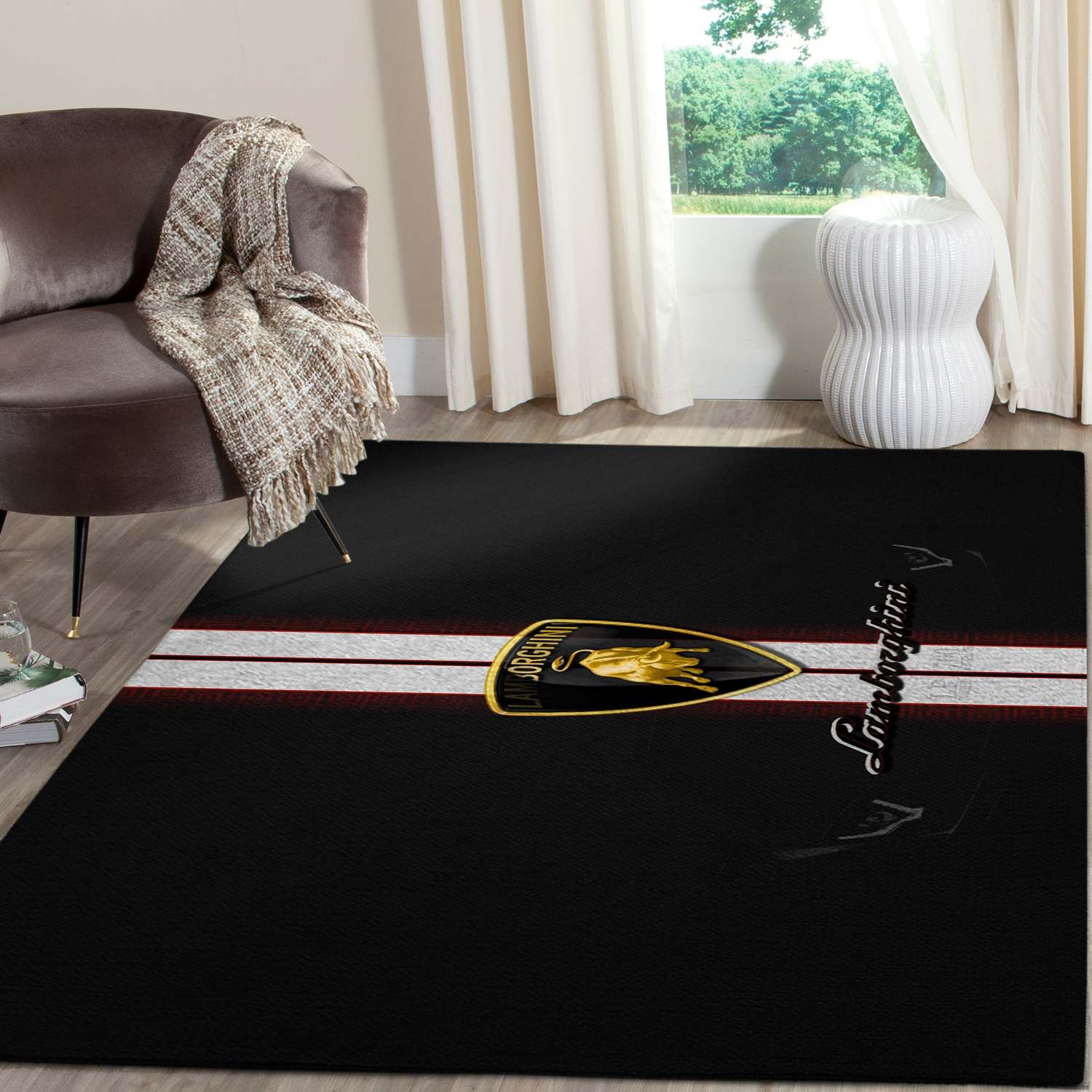 Lamborghini Logo SuperCars Area Rugs Living Room Carpet FN131206 Local Brands Floor Decor