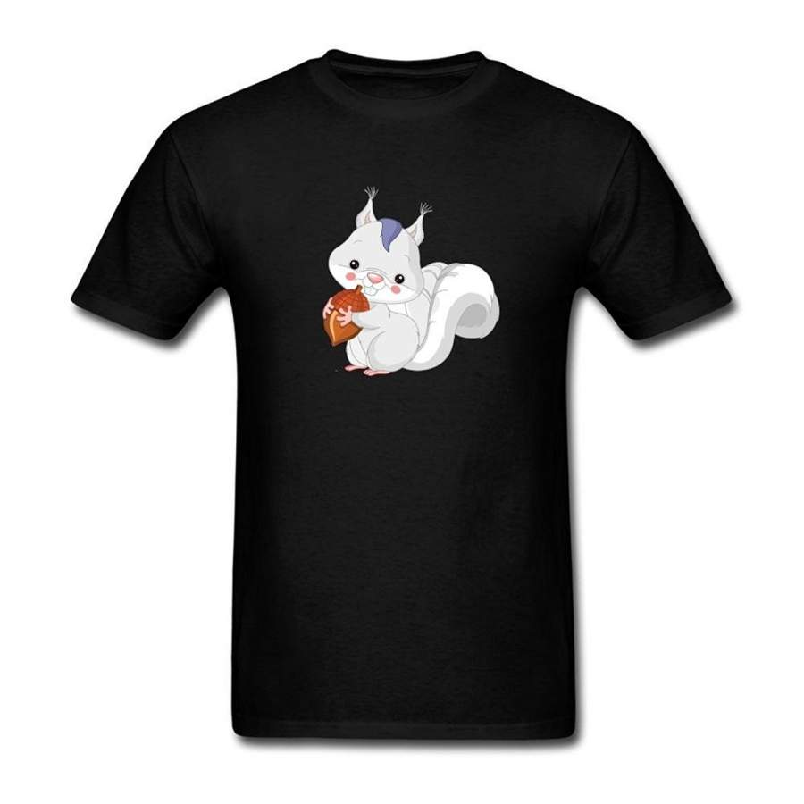 Adorkable Vivid Squirrel Cartoon Short Sleeves T-Shirt Summer Funny Fashion Tee Shirts For Men