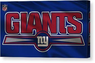 2 New York Giants Uniform Joe Hamilton Canvas Print