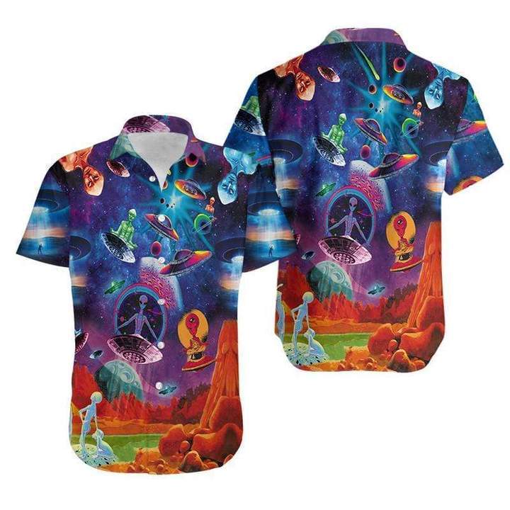 Awesome Ufo Hawaii Shirt For Men Women Adult Ha111347