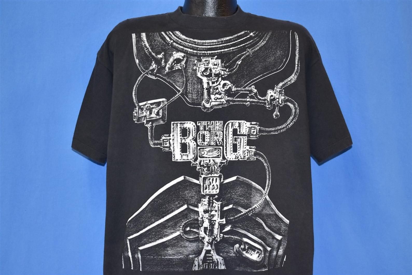 90S The Borg Collective Star Trek Sci Fi Uss Voyager Tv Movie T-Shirt Extra