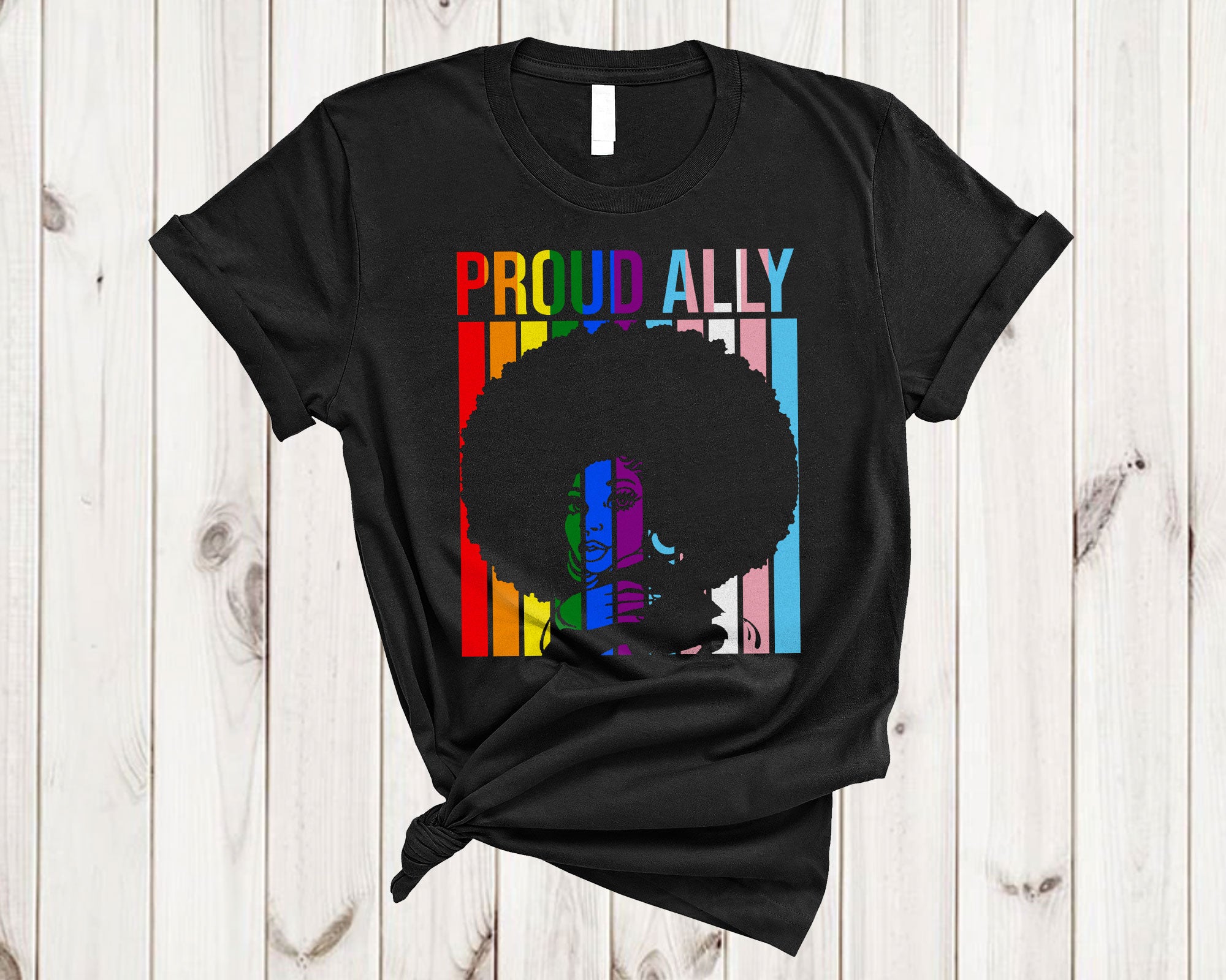 Juneteenth Lgbt Shirt Proud Ally Cool Afro African American Black Queen Women Lgbtq Pride Gifts T-Shirt