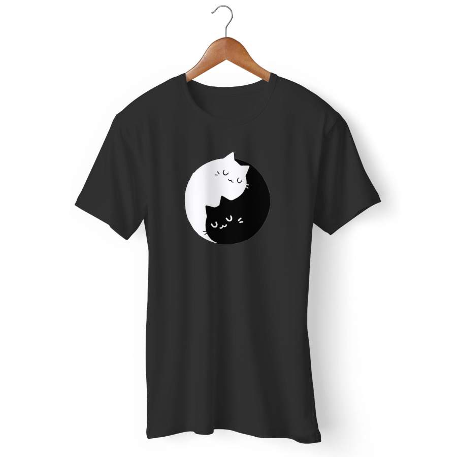 Yin Yang Cats Kittens Gildan Man’s T-Shirt