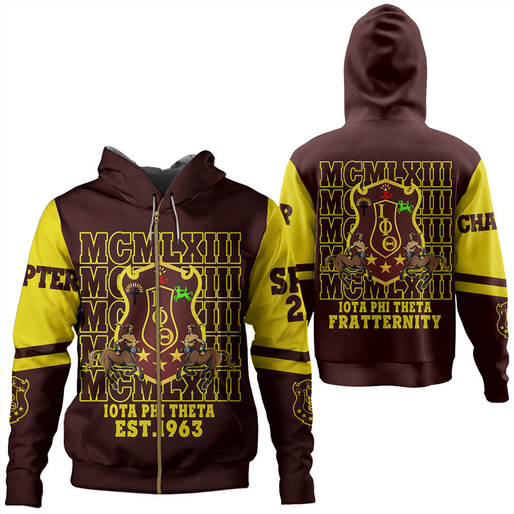 Fraternity Hoodie – Personalized Iota Phi Theta Mcm Style Zip Hoodie