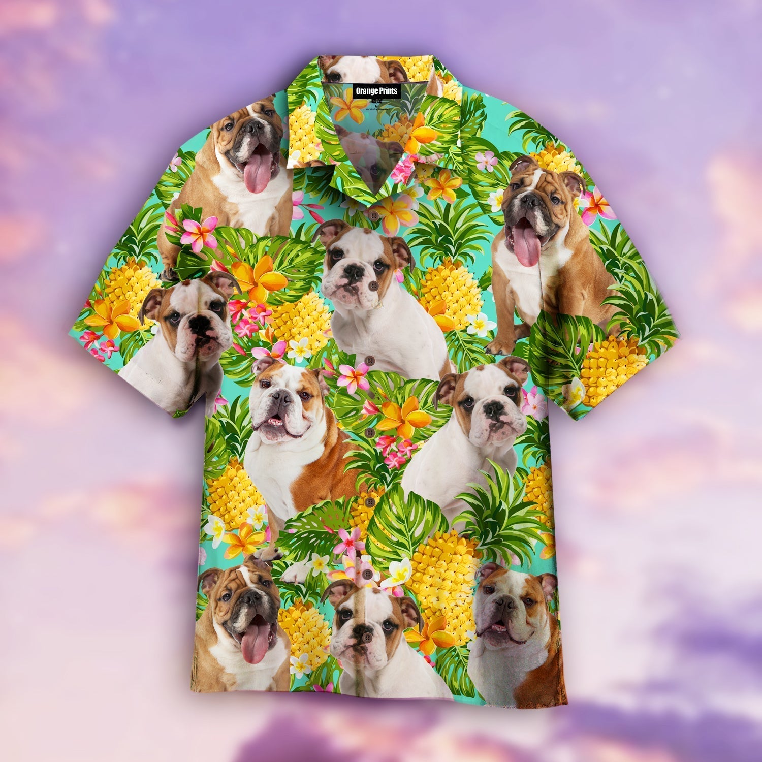 Tropical Bulldog Hawaiian Shirt – For Men And Women