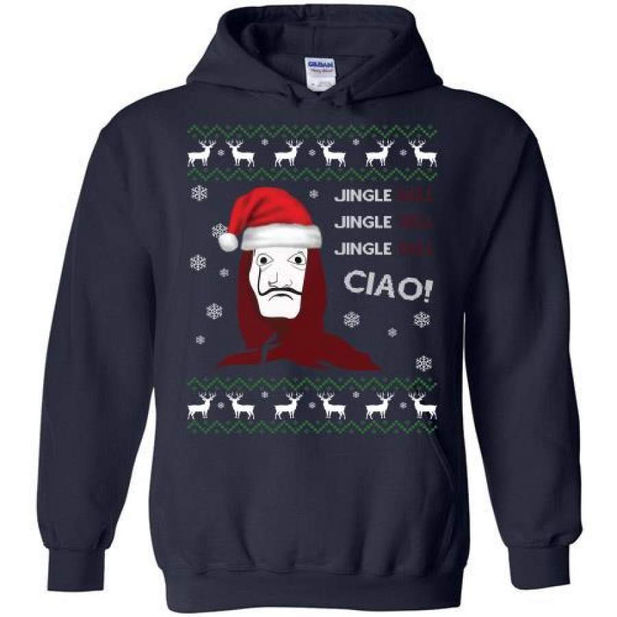 Bella Ciao – Jingle Bell Ciao Ugly Christmas Sweater Hoodie