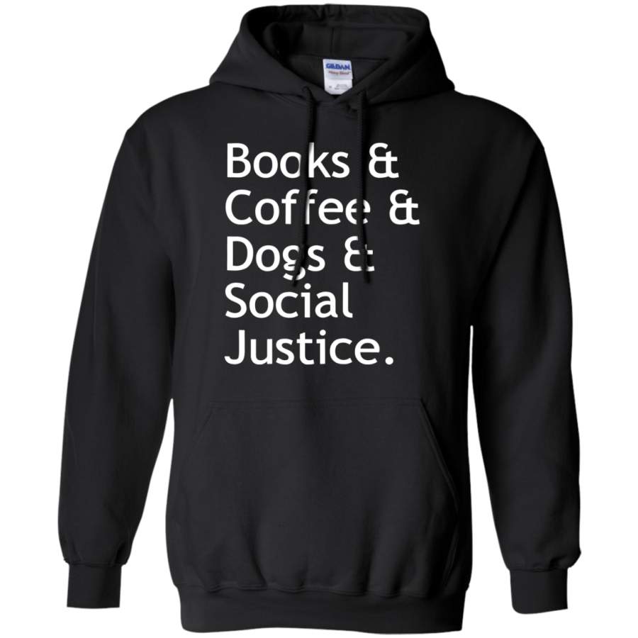 AGR Books Coffee Dogs Social Justice Hoodie