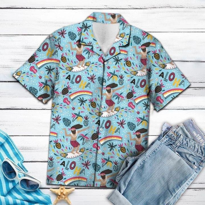 Surfing Aloha Hawaii Shirt Unisex Adult Ha95583