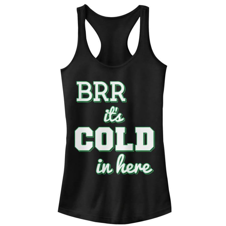 Bring It On Junior’s Brr…It’s Cold Clover Cheer  Racerback Tank