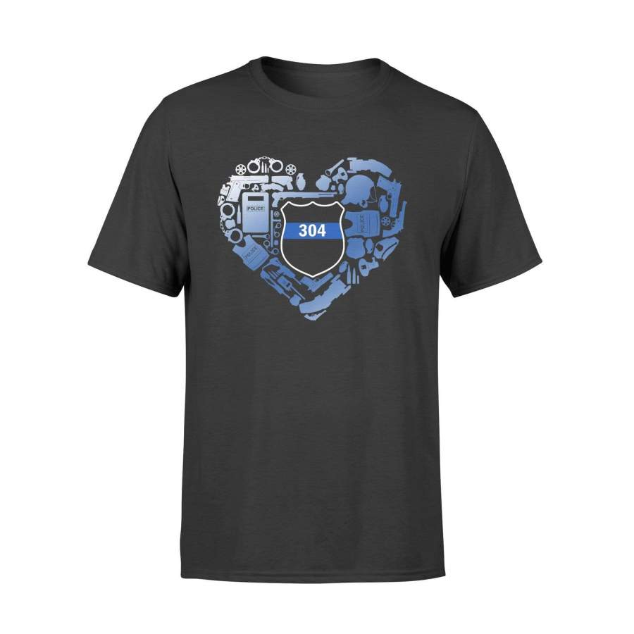 Personalized Shirt – Police Things Heart – Police Badge – Standard T-shirt