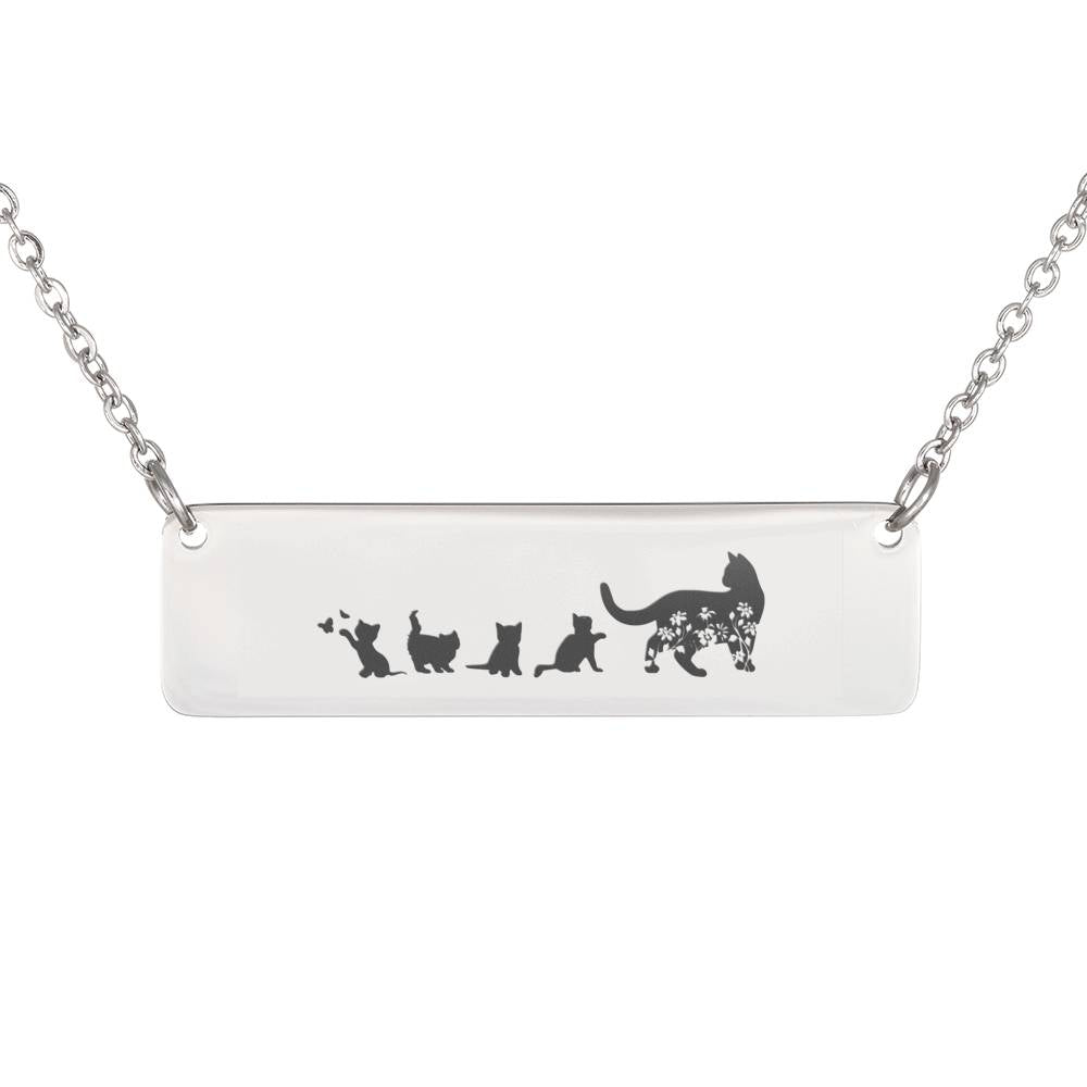 Mama And 4 Kittens Necklace