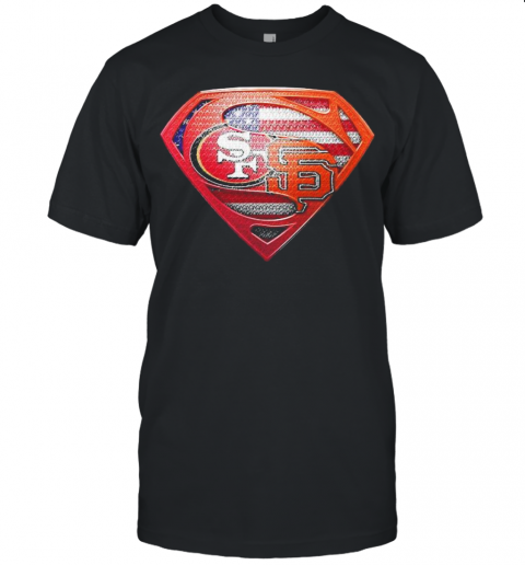 Superman San Francisco 49Ers And San Francisco Giants Unisex Jersey Tee