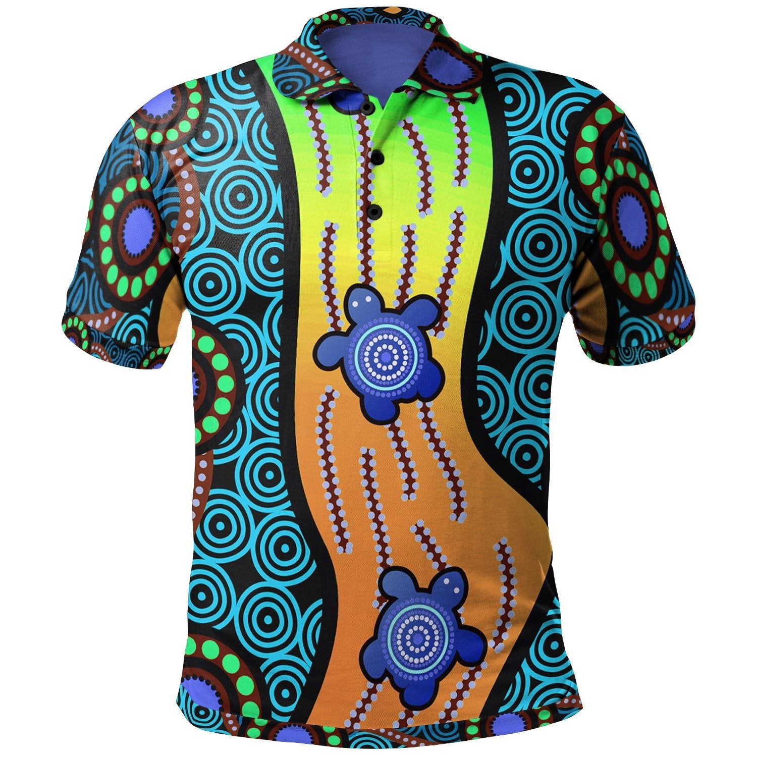 Aboriginal Polo – Aboriginal Turtle Polo Shirt – BRANDAX