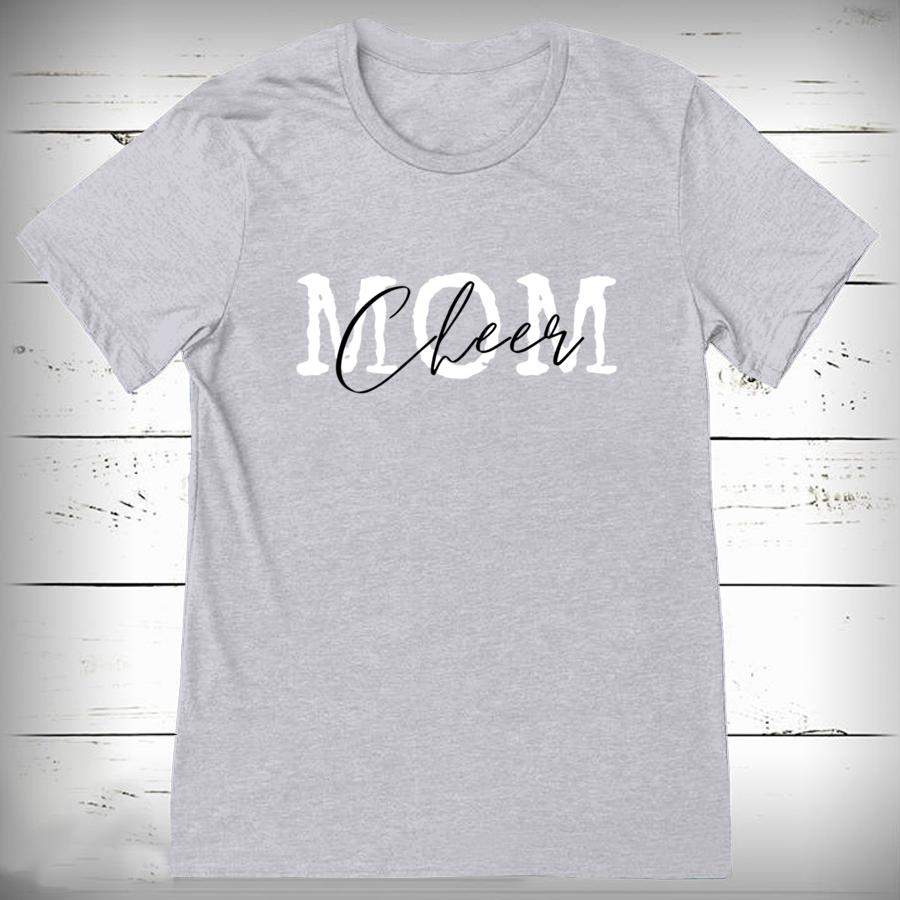 Womens Cheer Mom Shirt Great Mother Cheerleader Gift Tee