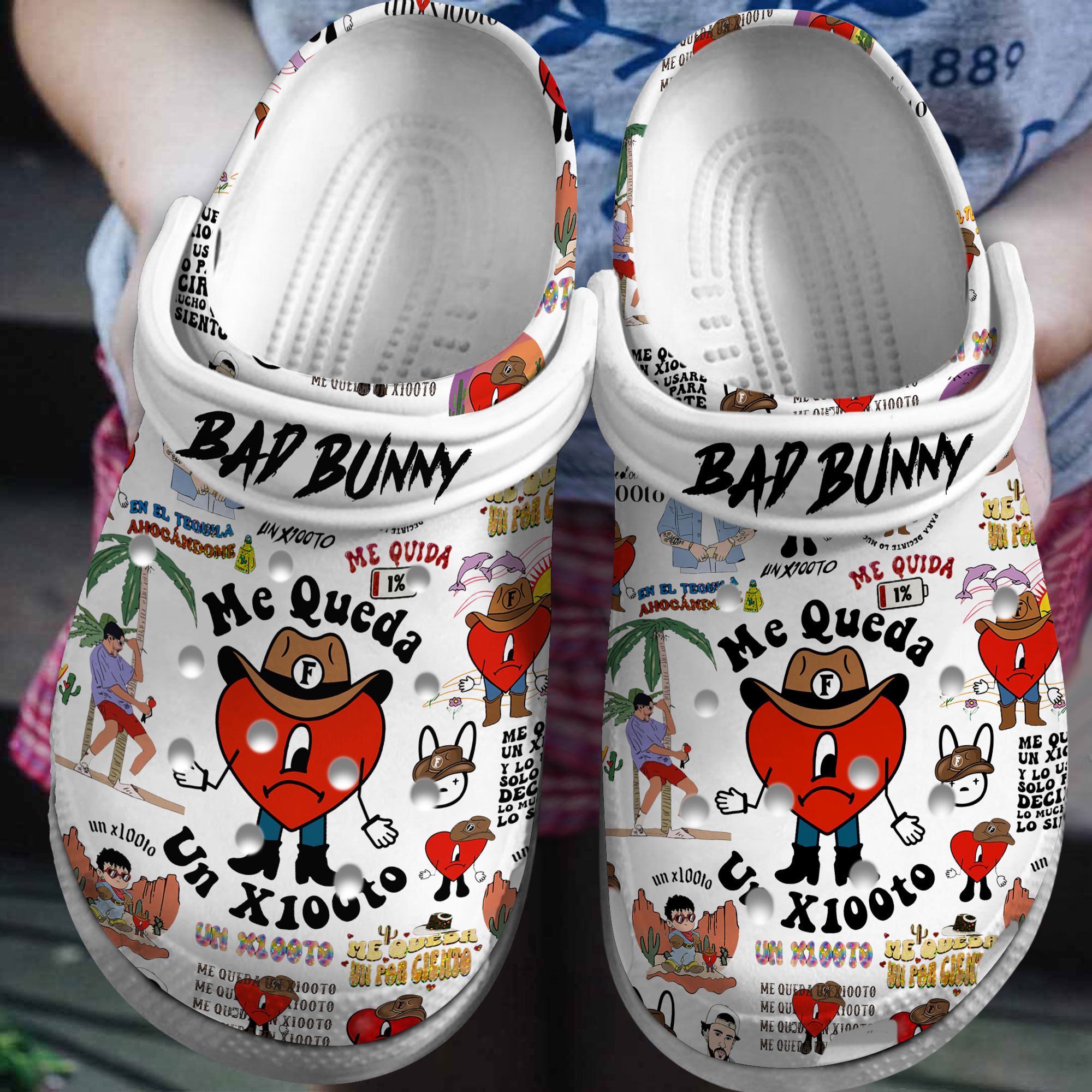 Bad Bunny Music Crocs Crocband Clogs Shoes Comfortable For Men Women and Kids 2