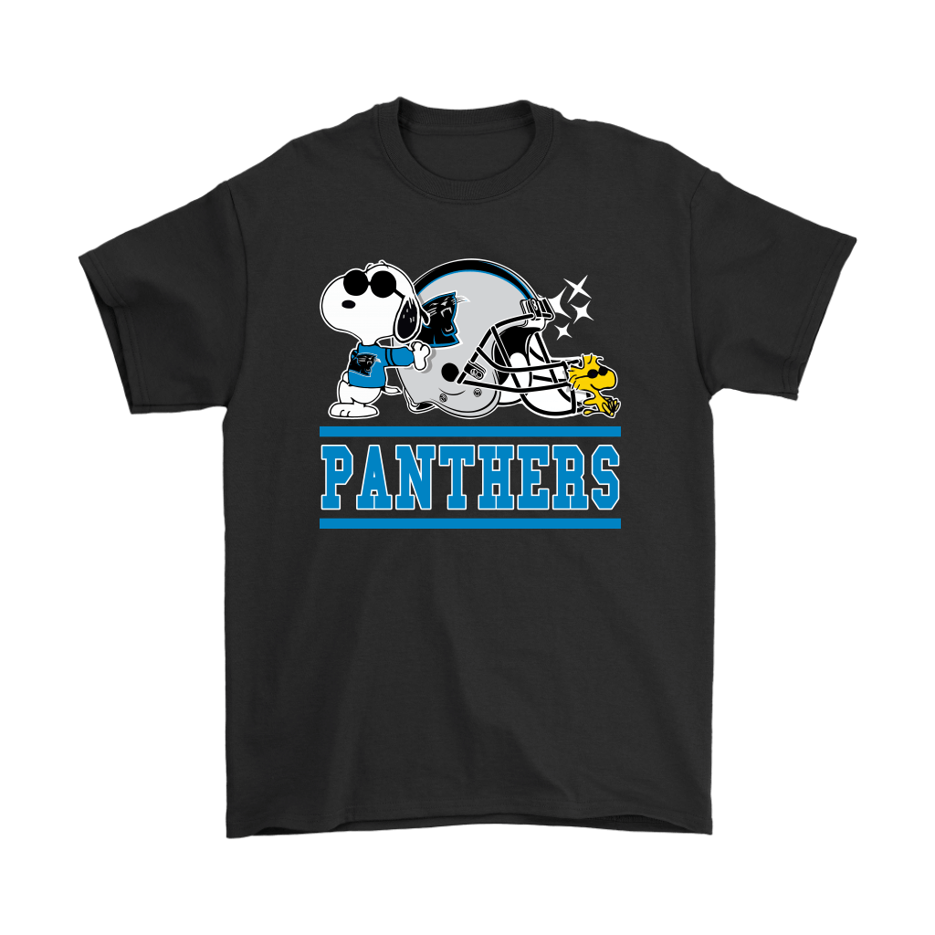 Discover Cool The Carolina Panthers Joe Cool And Woodstock Snoopy Mashup Shirts