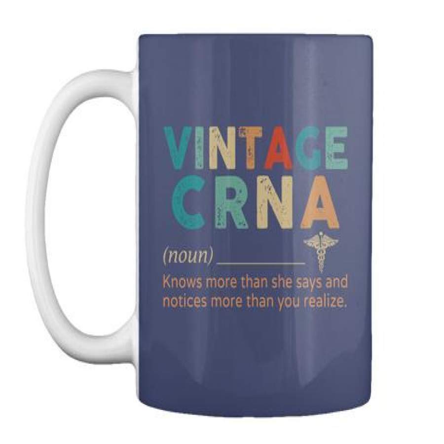 Vintage Crna Meaning Design White Mug