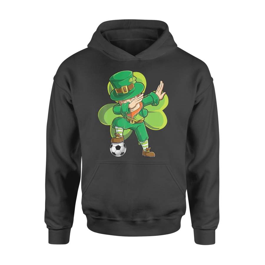 Dabbing Leprechaun Soccer St Patricks Day Boys Kids Sports T-Shirt – Standard Hoodie