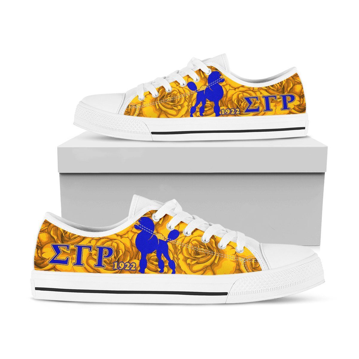 Sigma Gamma Rho Yellow Rose Low Top Shoes