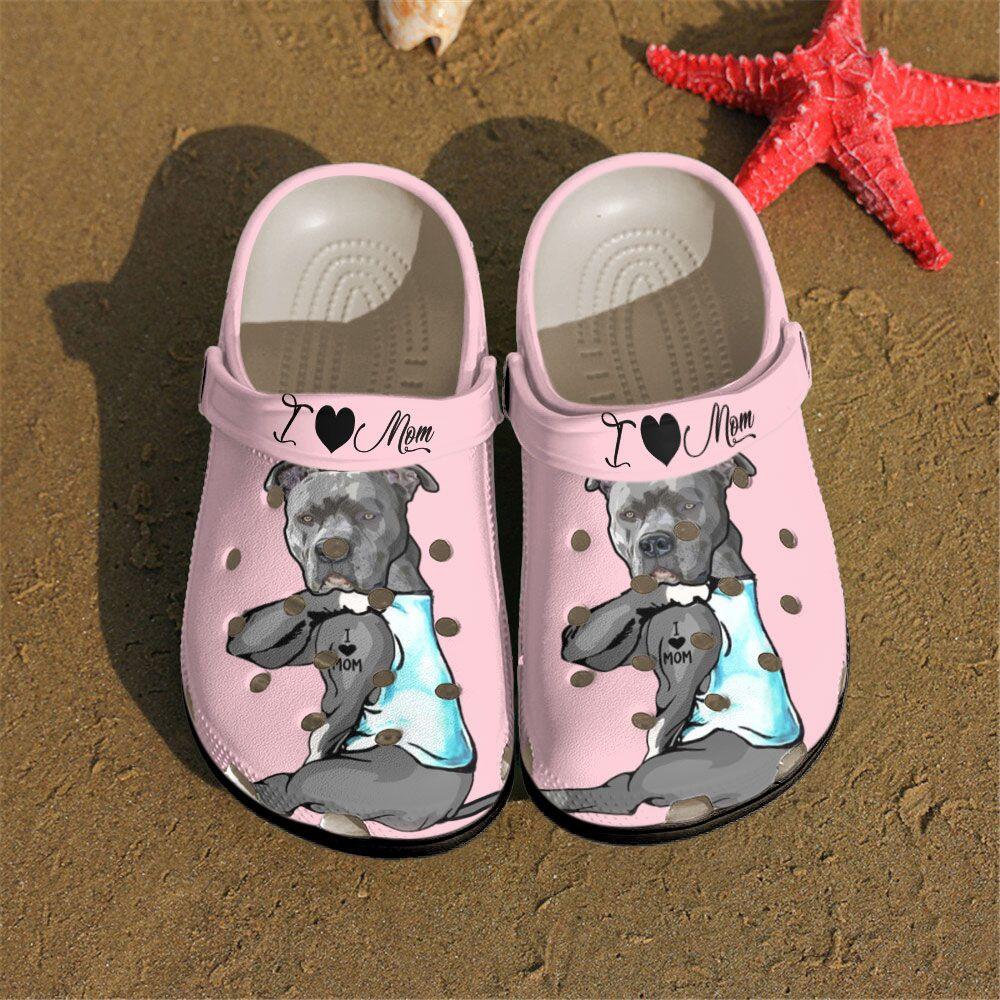 Pitbull Personalized Clog, Custom Name, Text, Color, Number Fashion Style For Women, Men, Kid, Print 3D Pitbull Baby