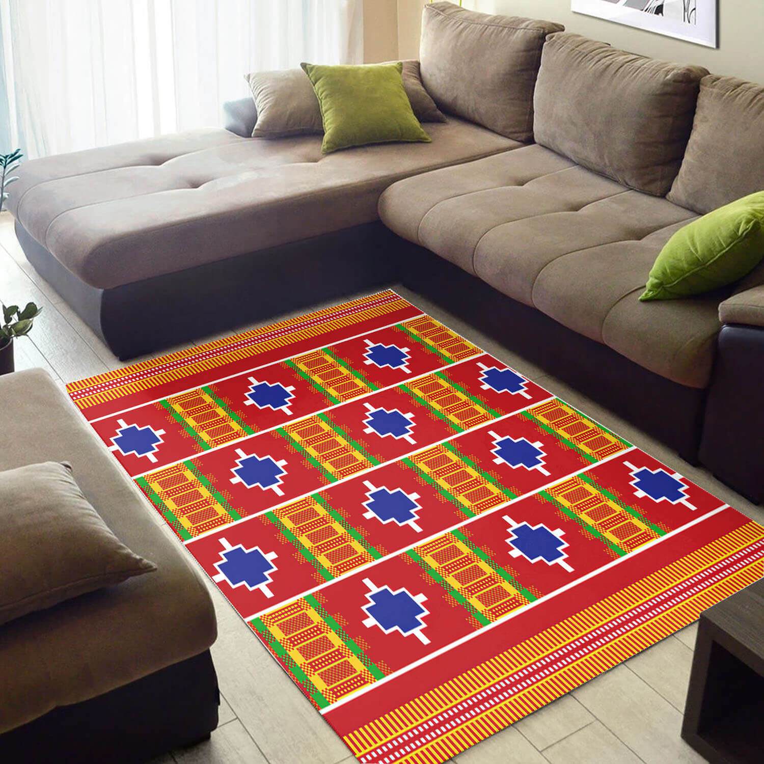 Trendy African Rug Cool Natural Hair Afrocentric Art African Themed Rugs African Living Room Decor BPS3233