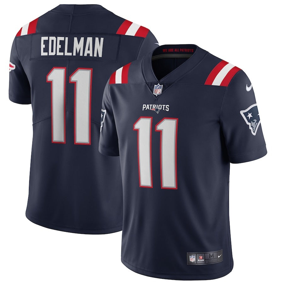 Men’S New England Patriots Julian Edelman Nike Navy Vapor Limited Jersey