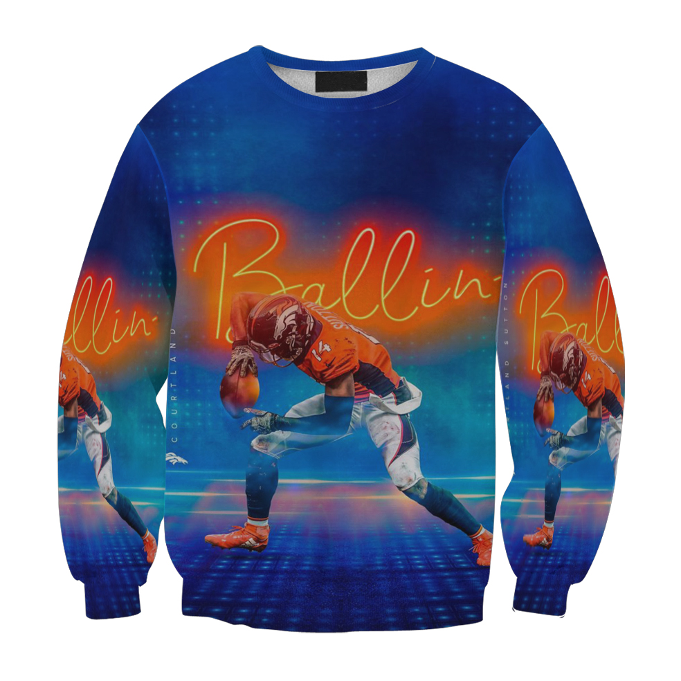 Denver Broncos Courtland Sutton1 Gift For Fan 3D Full Printing Sweatshirt