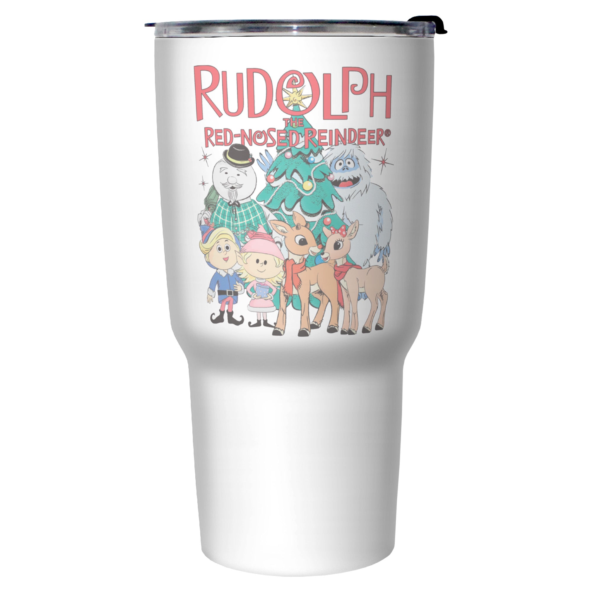 Rudolph The Red-Nosed Reindeer Group Picture Stainless Steel Tumbler With Lid