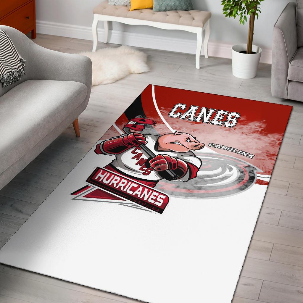 Carolina Hurricanes Hockey Rug – Mascot Angry Style A21