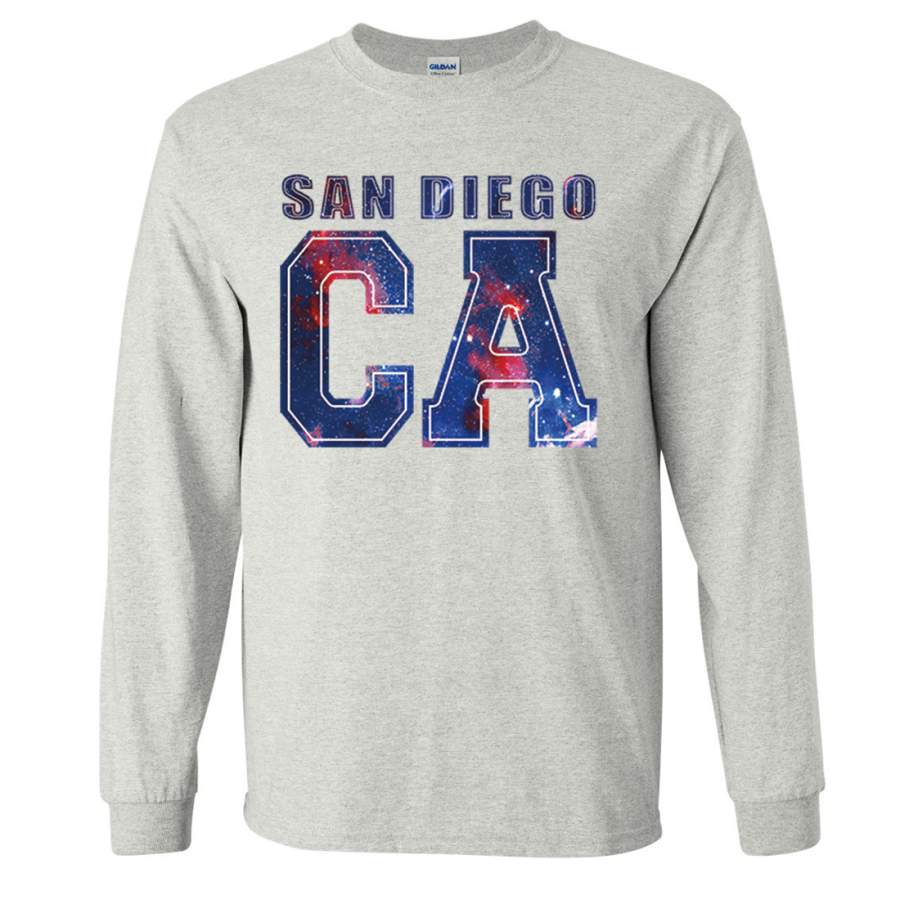 San Diego CA Nebula Long Sleeve Shirt