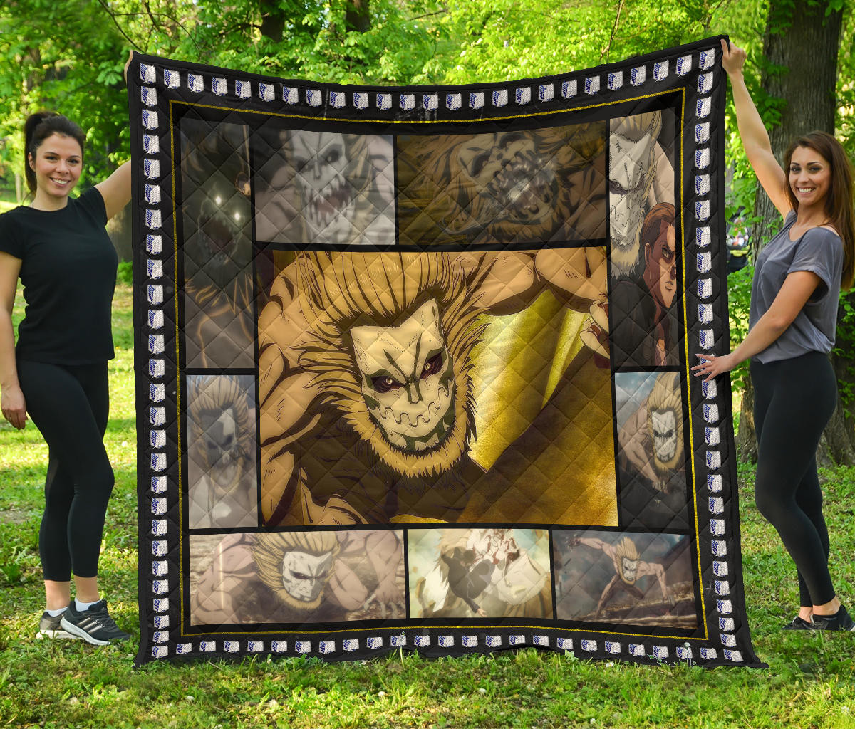 Jaw Titan Attack On Titan Premium Quilt Blanket Anime Home Decor Custom For Fans Na032801