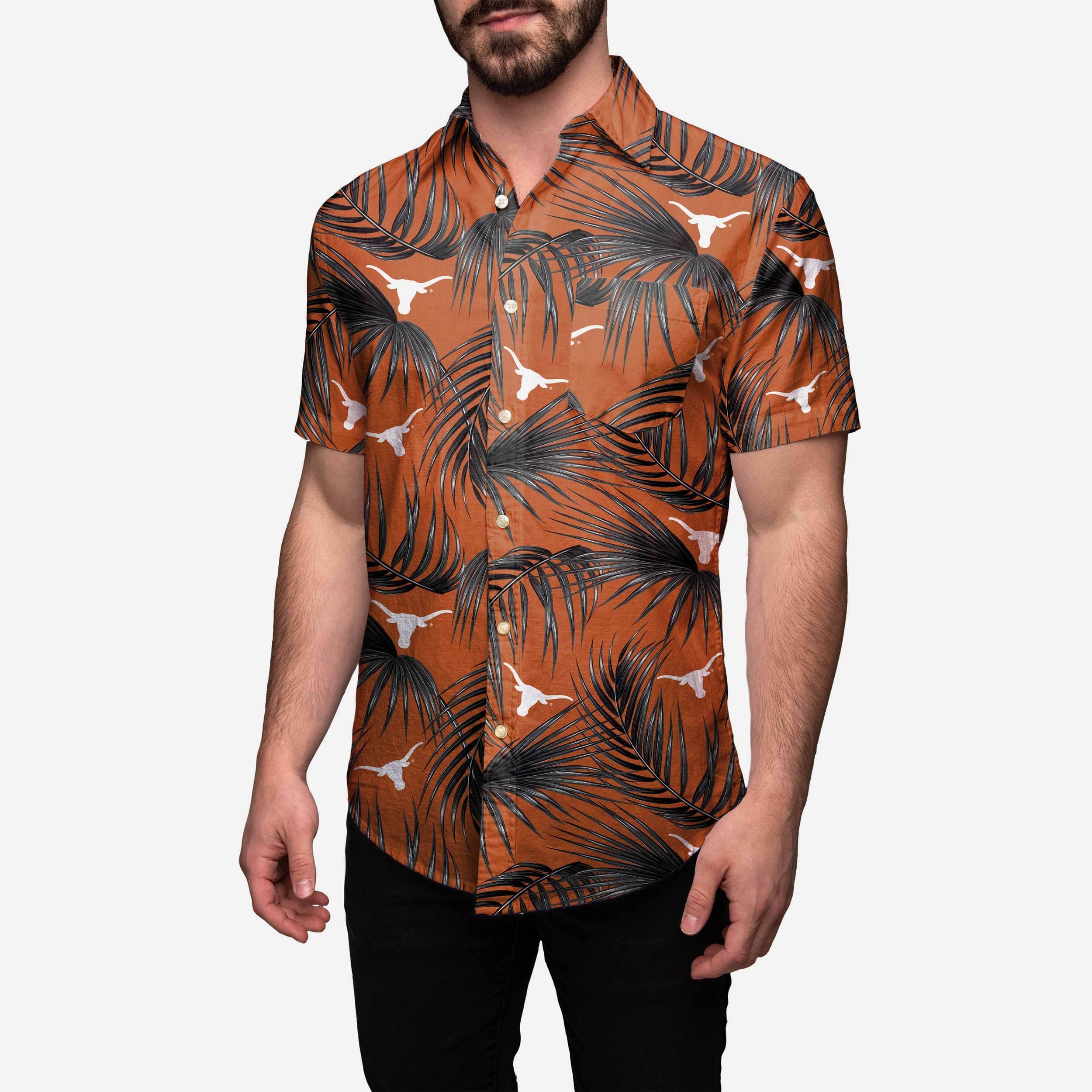 Texas Longhorns Hawaiian Button Up Shirt