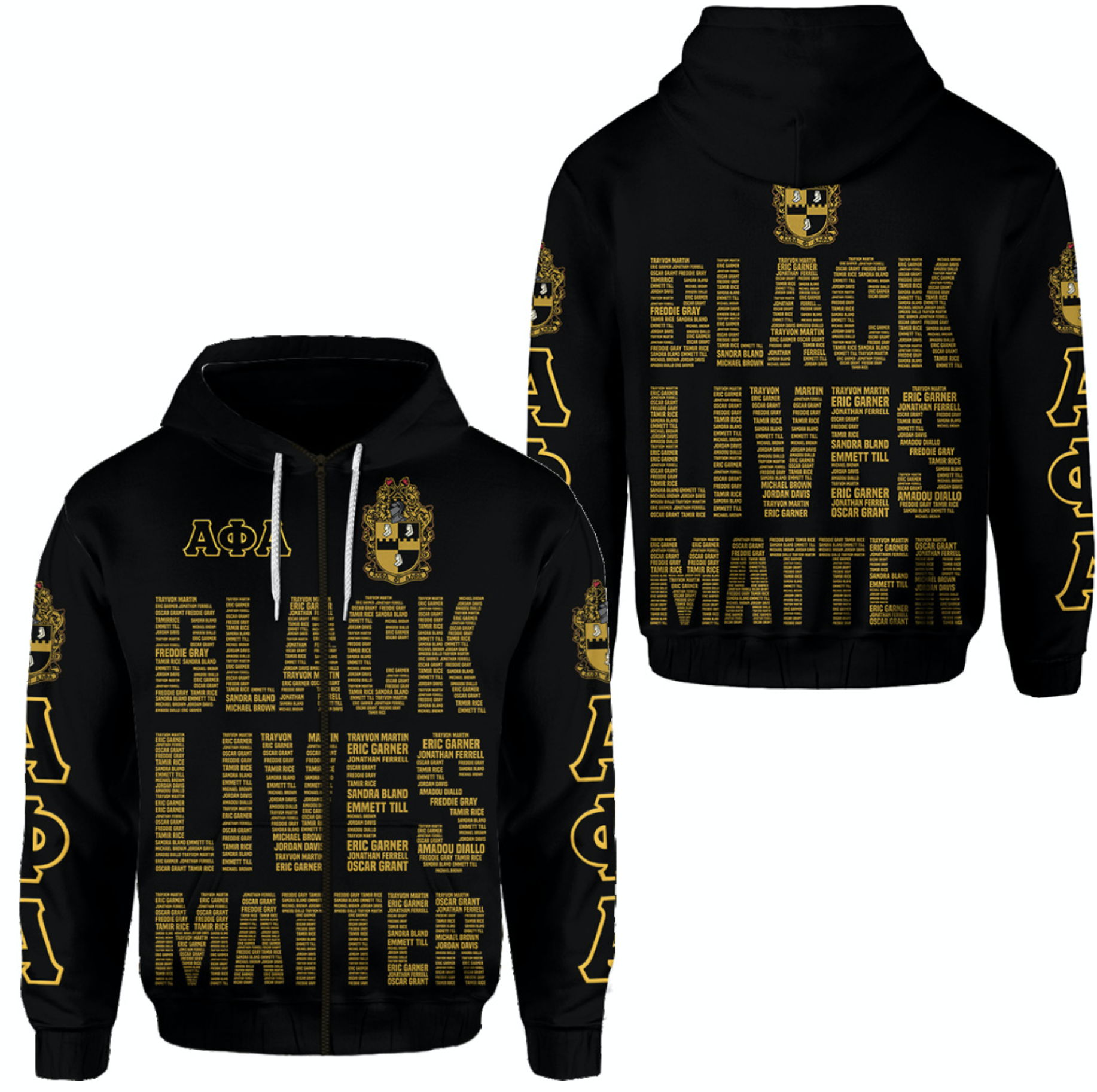 Alpha Phi Alpha Fraternity Zip Hoodie Black Lives Matter Lt8