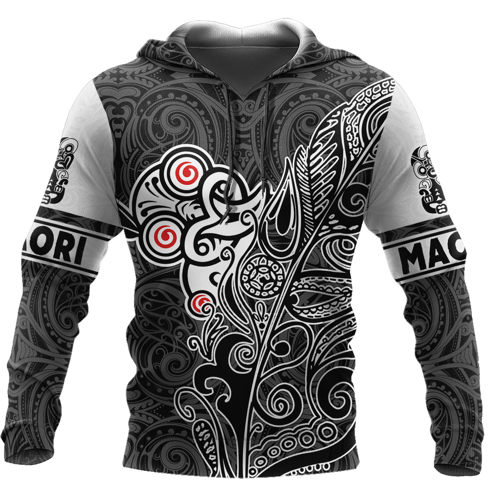 Tiki Fern Maori Hoodie All Over Printed Shirts For Men And Women