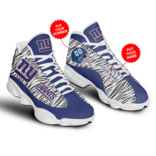 New York Giants Football Personalized Shoes Air JD13 Sneakers For Fan