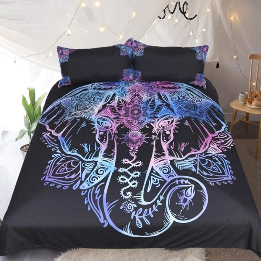 Boho Elephant (2tyles) 3D Customize Bedding Set Duvet Cover Set Bedroom Set Bedlinen