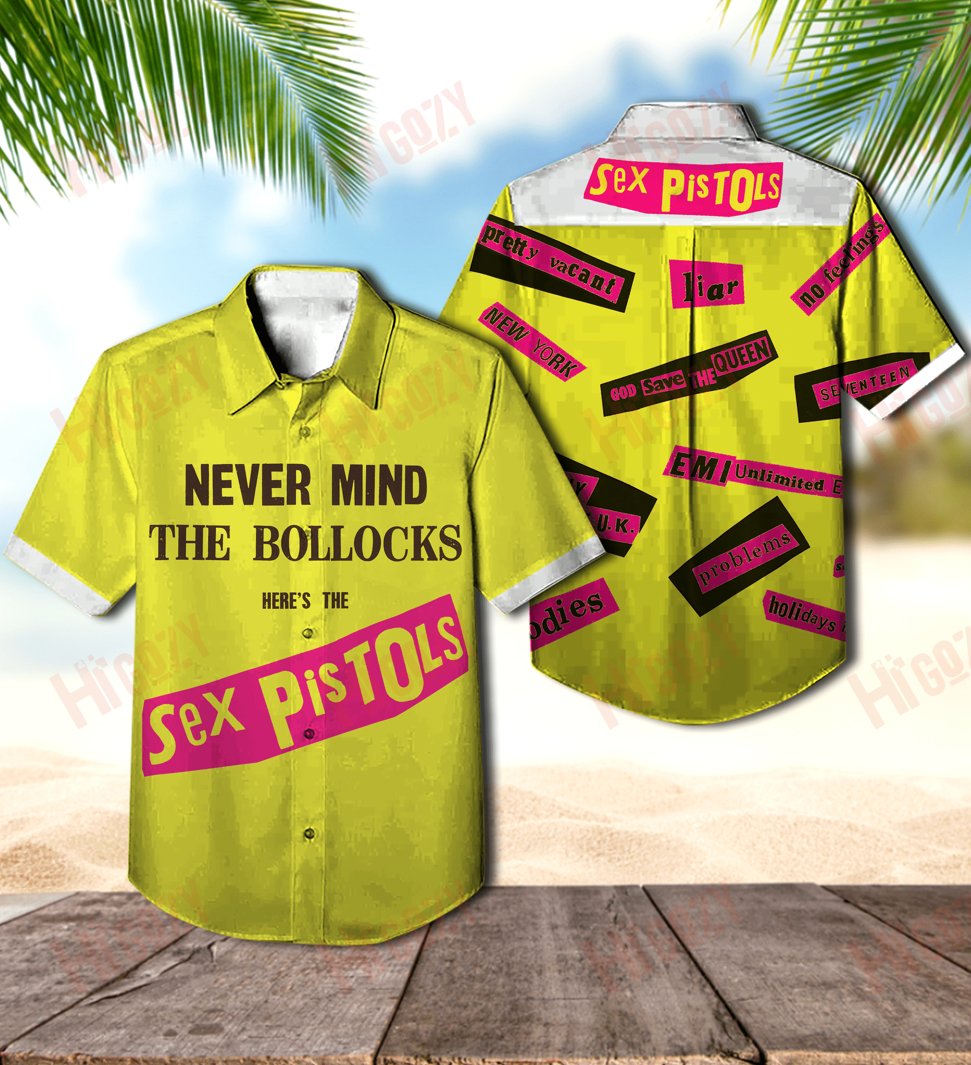 Sex Pistols Hawaii Never Mind Shirt Casual Ha25766