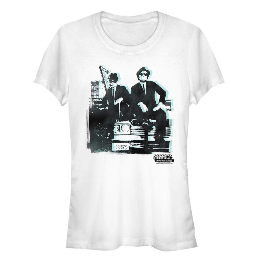 The Blues Brothers Junior’s 3D Bluessmobile Pose  T Shirt