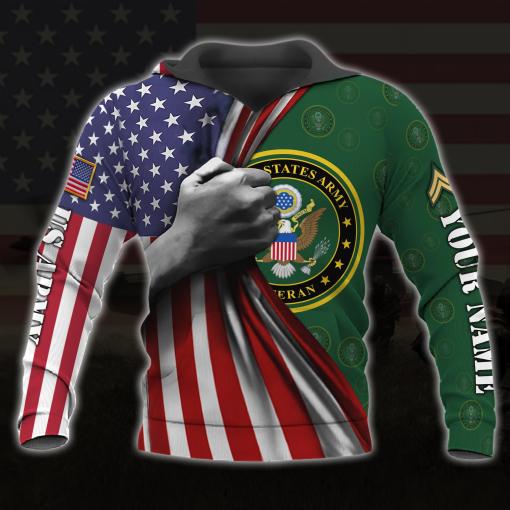 Us Army Veteran American Flag Gift For Military Veteran Design 3D Design Hoodie And Jogger Custom Hoodie All Over Printed