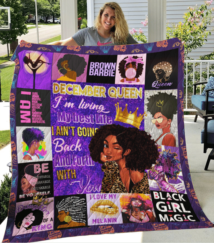 Breast Cancer Awareness Girl Black Queen Yp1608024Cl Quilt Blanket