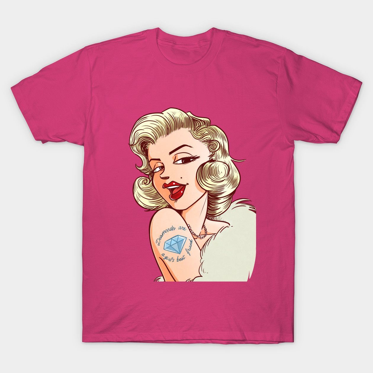 Diamonds Are A Girl S Best Friend Marilyn Monroe Classic Shirt