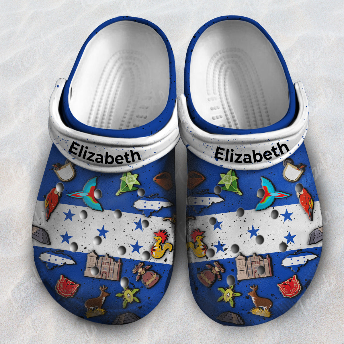 Honduras Flag Symbols Personalized Clogs Shoes