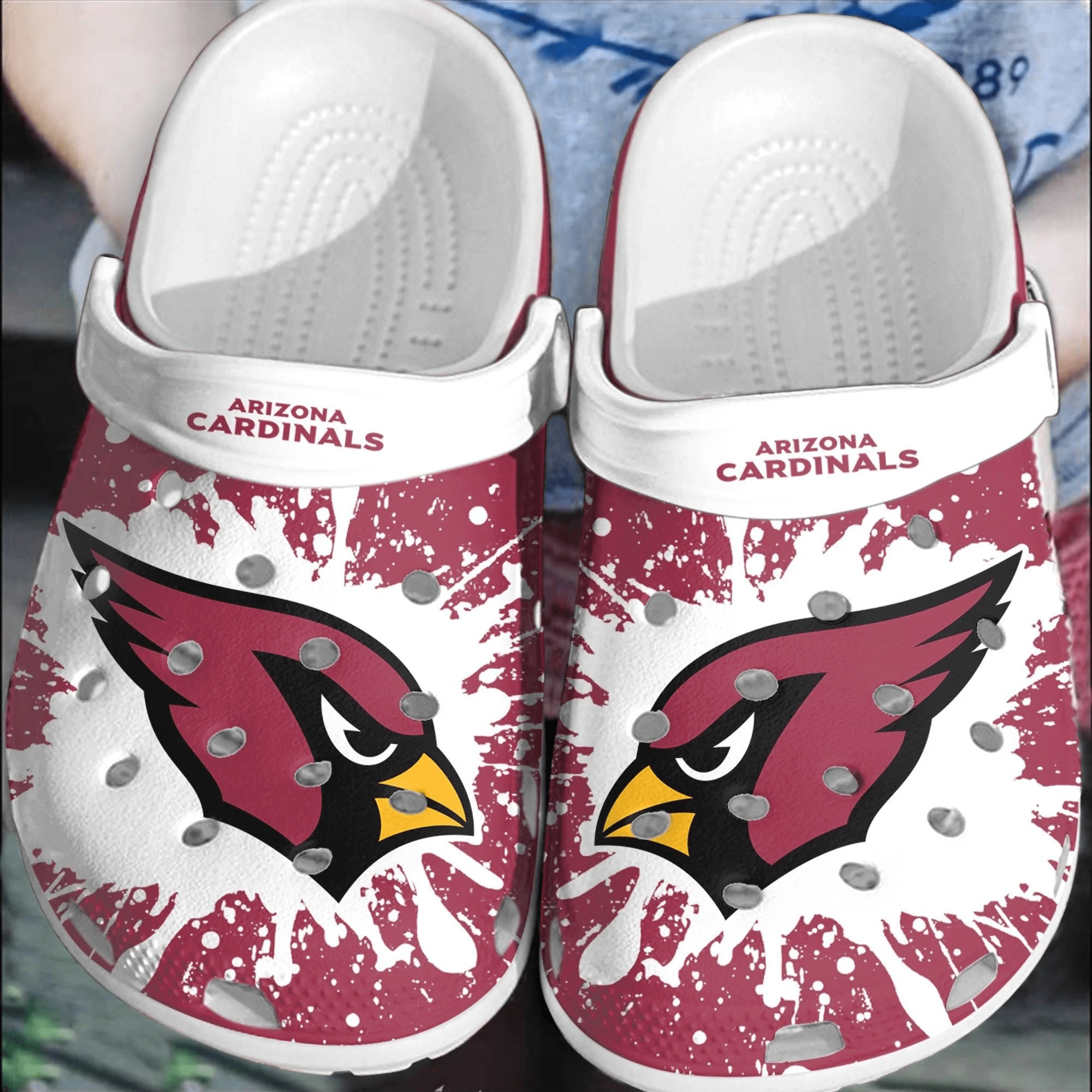 NFL Arizona Cardinals Football Crocss Crocband Clogs Comfortable Shoes For Men Women