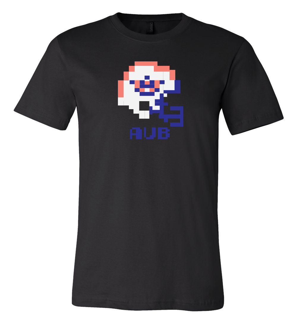 Auburn Tigers Retro Tecmo Bowl Helmet  T-Shirt 6 Sizes S-3Xl!!