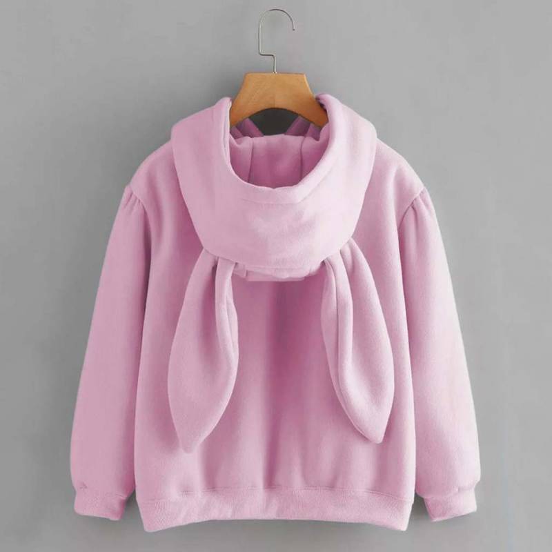 Pullover Long Sleeve cute Rabbit ear Hoodie