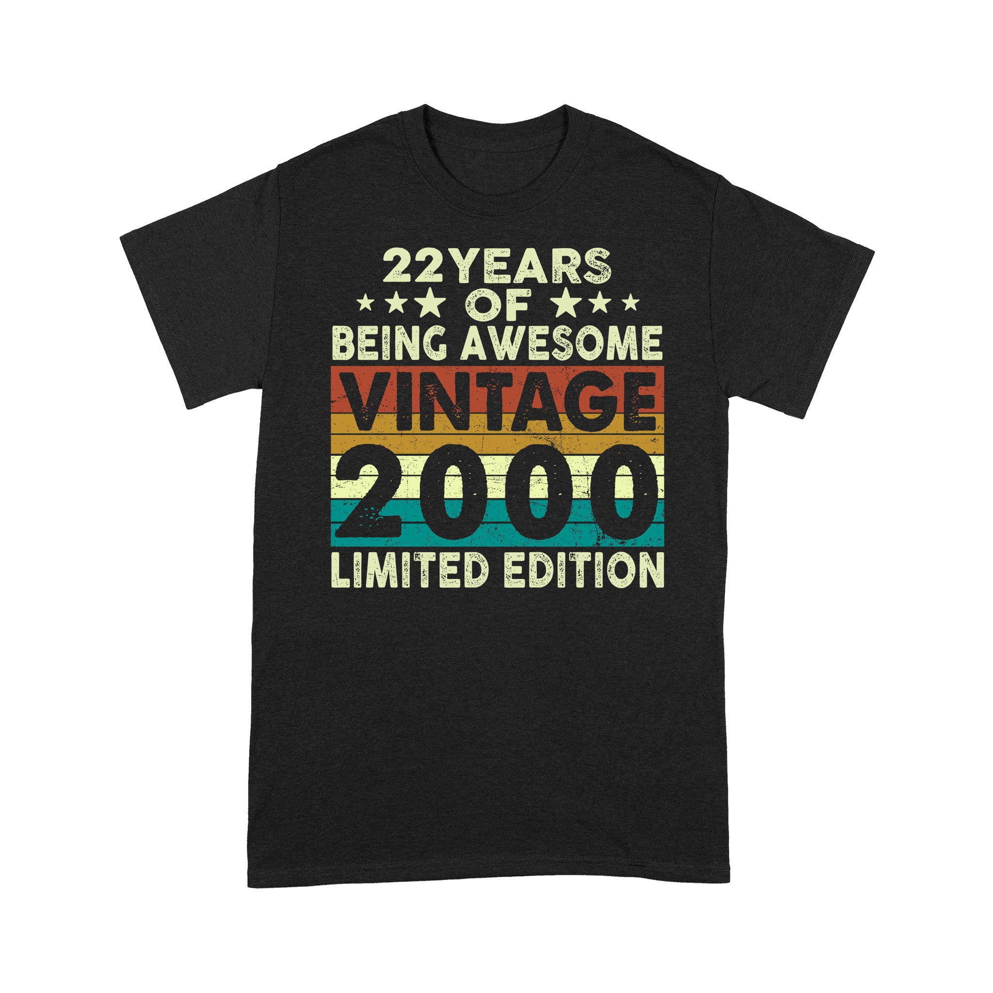 22 Years Of Being Awesome Vintage 2000 Limited Edition Shirt 22Nd Birthday Gifts Shirt – Standard T-Shirt