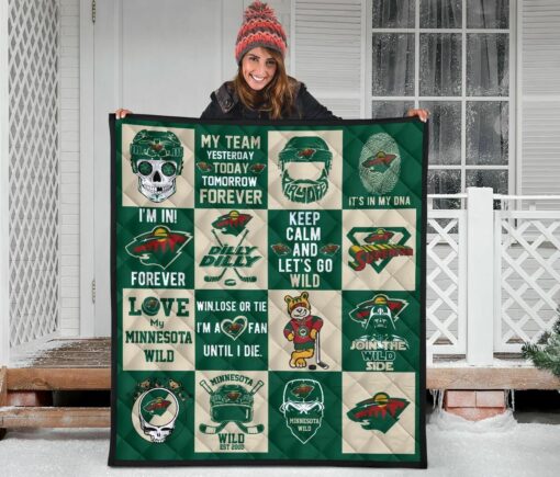 Minnesota Wild Blanket Quilt2 B93