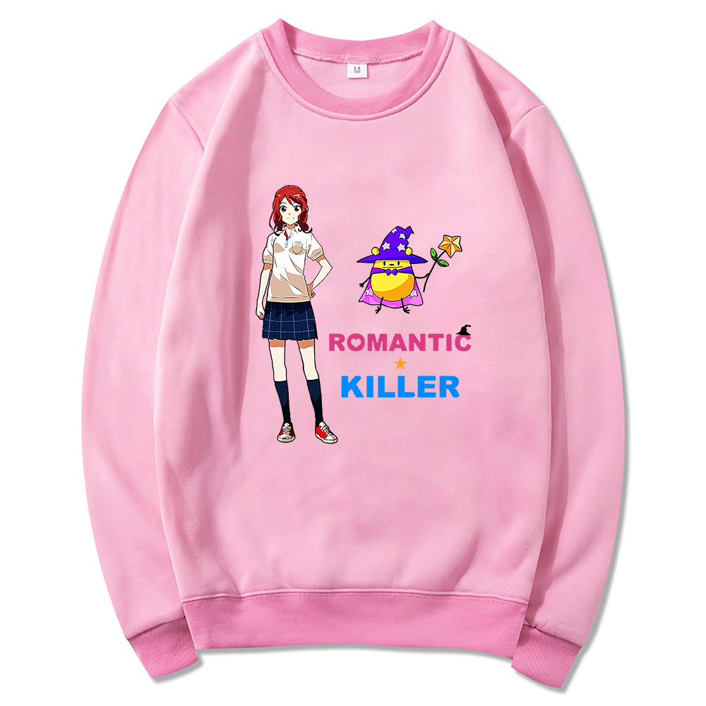 Anime Romantic Killer Hoodies Manga Kawaii Winter Warm Women Hoodie Spring/Autumn Unisex Sweatshirt Vintage Harajuku Sudaderas alx