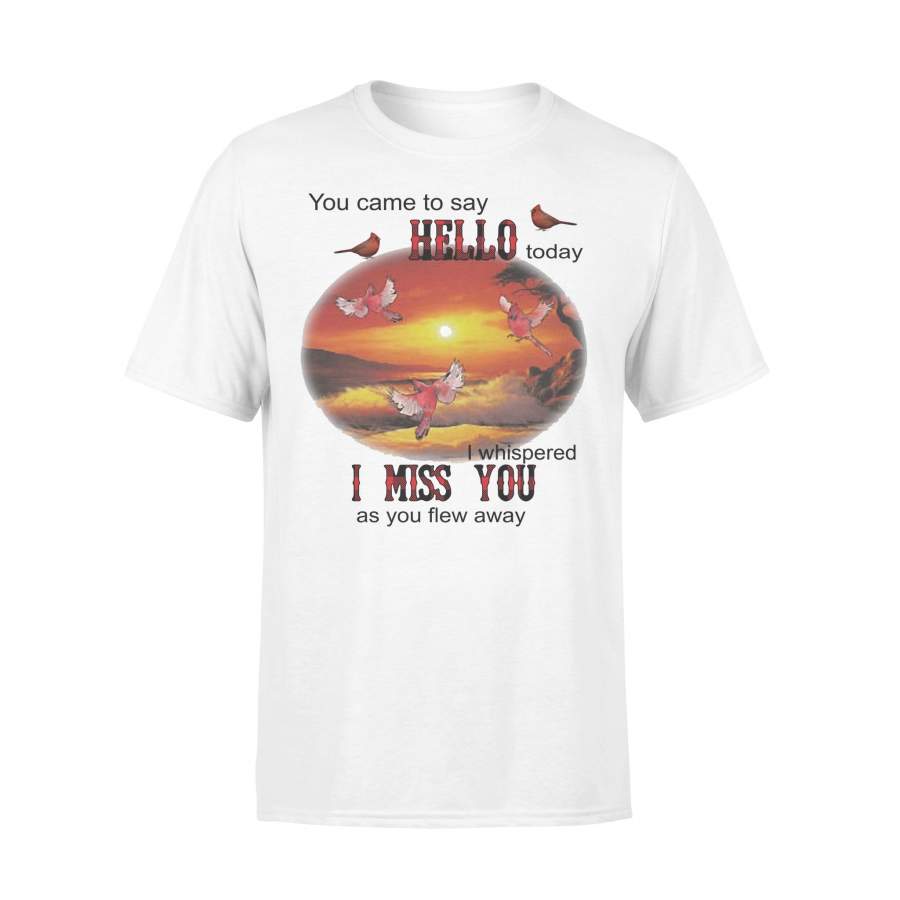 You Came To Say Hello Today I Whispered I Miss You As You Flew Away T-shirt