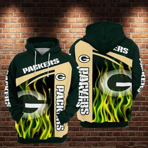 Green Bay Packers 66 Unisex 3D Hoodie Gift For Fans